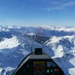 Flugwegposition um 13:06:18: Aufgenommen in der Nähe von Gemeinde Tulfes, Österreich in 3008 Meter